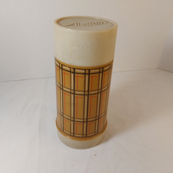 Vintage Aladdin Classic Plaid 10 Oz Best Buy Vacuum Thermos Wide Mouth Bottle - Picture 1 of 8